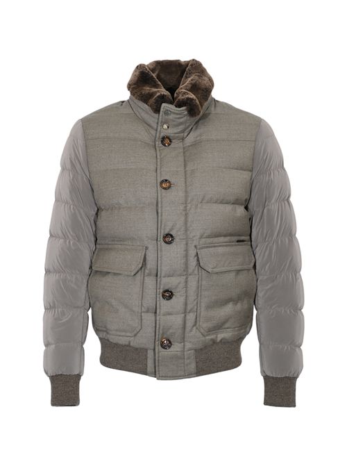 Giubbotto Fantoni OSL in flanella di lana e cashmere MooRER | FANTONI OSLBEIGE